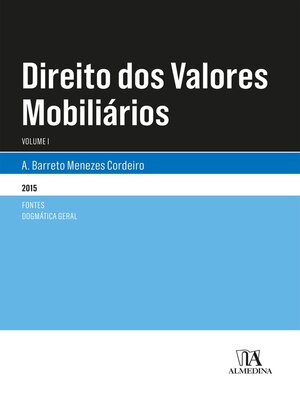 cover image of Direito dos Valores Mobiliários--Volume I